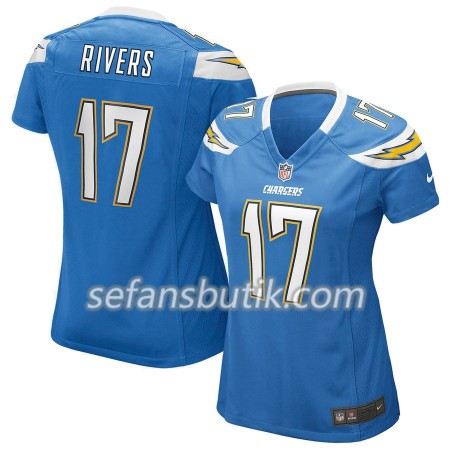 Los Angeles Chargers Philip Rivers 17 Nike Blå - Dame